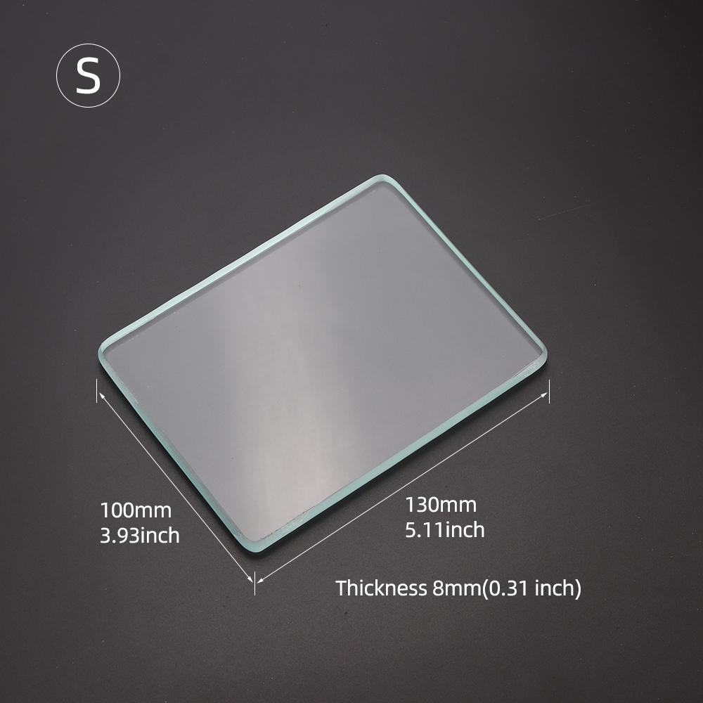 1pcs Leathercraft High-Strength Tempered Glass Pad Tools, Handmade Diy Polishing Board, Diy Handcrafted Glass Scraping Plate