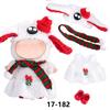New Christmas Clothes For 17cm Labubus Mini Doll Clothes Outfit Hat Clothes for Labubu I II III Doll Accessories Party Game Toys