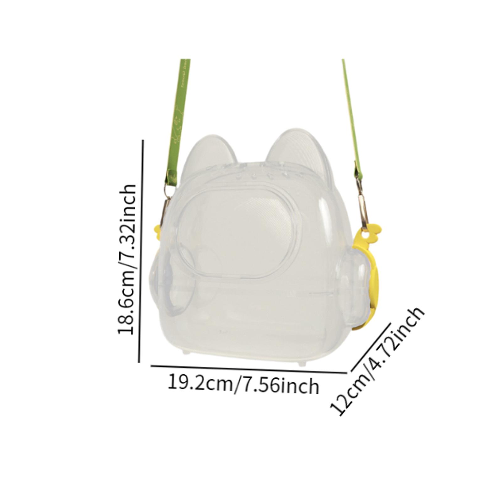 

Hamster Carrier Cage Acrylic Outdoor Small Animal Carry Cage for Guinea Pig Cage Pet Outgoing Traveling Carrying Bag