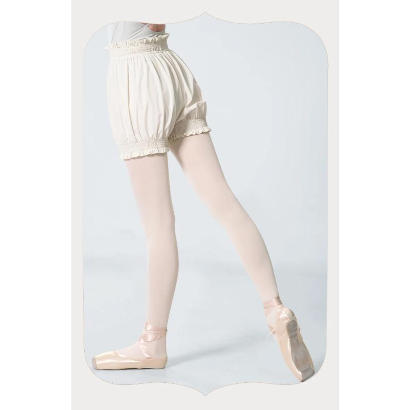 Women's High Waist Flower Bud Short Pants Dance Shorts Adult Ballet Shorts Safety Pant