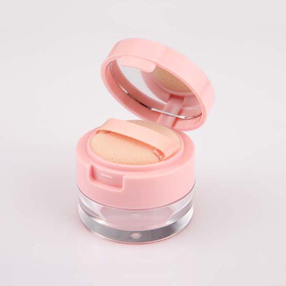 Plastic Cosmetics Container with Sieve Empty Powder Case Reusable Bulk Powder Box Lady