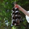 Campanello a Mano Naturale con Guscio di Frutta Guarigione del Suono Campanelli a Vento da Esterno Meditazione Yoga Campanello Spirituale Strumento a Percussione