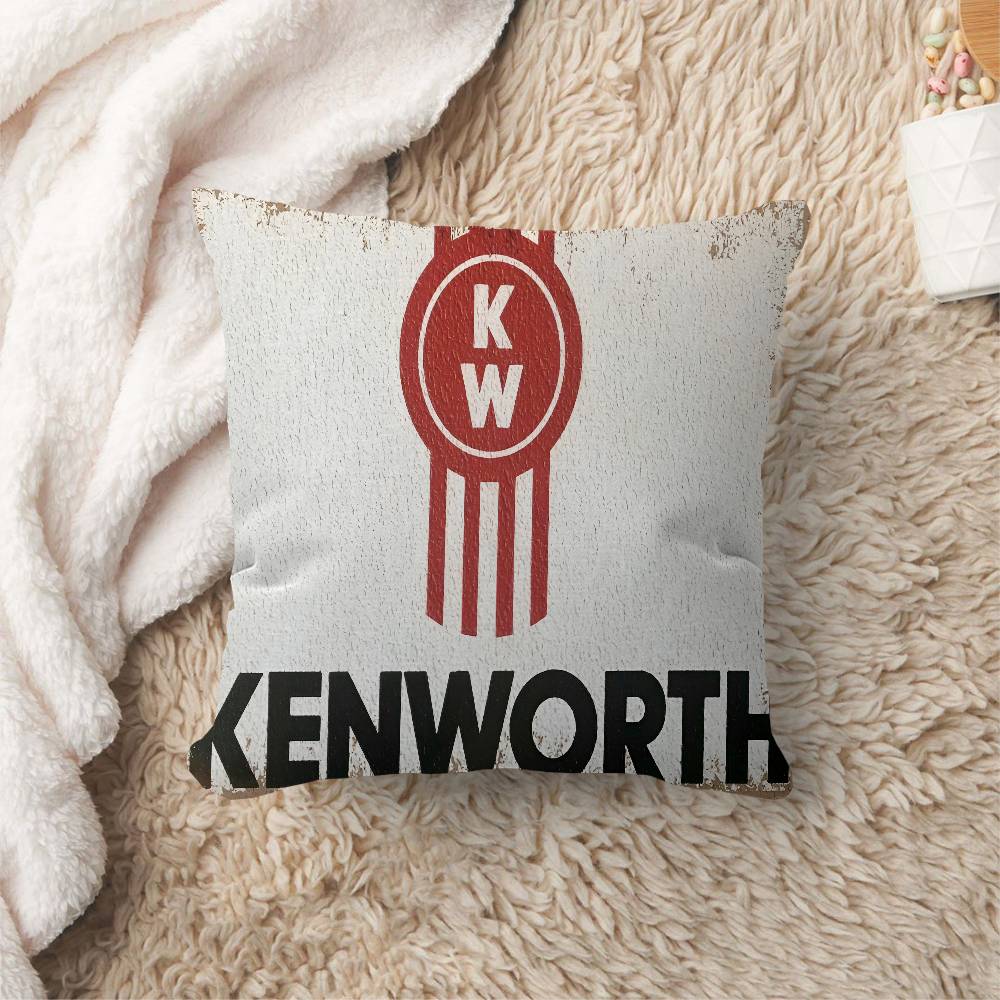 KKenworth truck Logo Pillow Gift Home Office Decoration Bedroom Sofa Car Cushion Cover case x