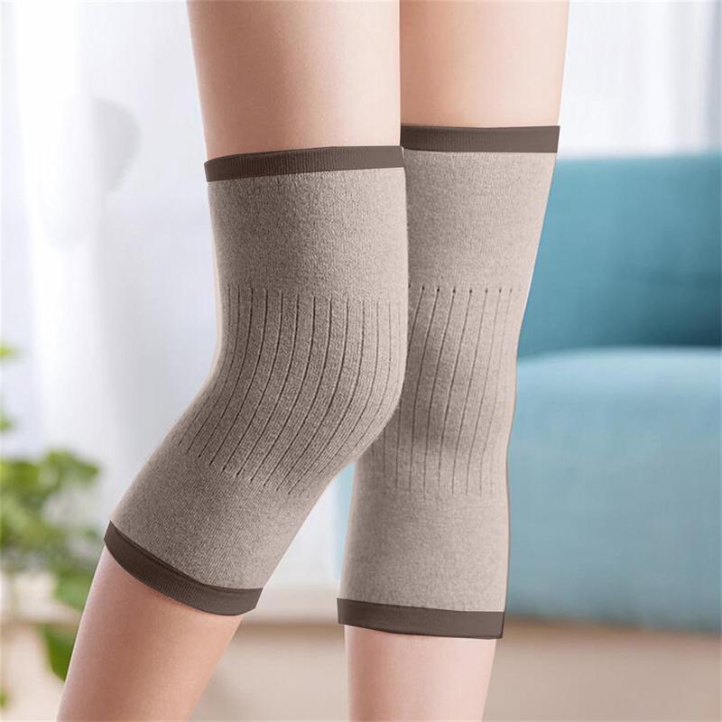 Cashmere and Wool Blend Knee Support for Men and Women - Lengthened Design for Cycling, Running, and Arthritis Prevention