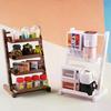 1Pcs Doll House Mini Furniture Decoration Accessories 1/12 Dollhouse Supermarket Display Shelf Bread Rack Flower Stand Model