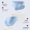 MaoRen Men's Seamless Antibacterial Breathable Trunk Briefs 4-Pack