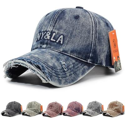 New Retro and Old Washed Alphabet Baseball Cap Women's Spring and Summer Casual Versatile Fashion Sunshade Cap