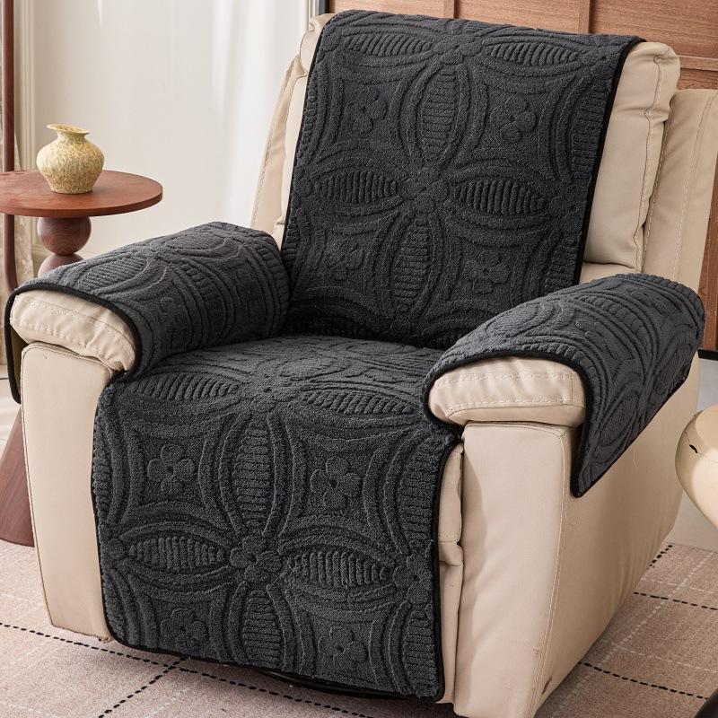 Sofa Cushion Single Seat Thick and Comfortable Cotton Velvet Anti Slip and Skin Friendly All Season Universal Backrest Cushion