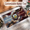 Personalized Crystal Velvet Carpet Burnley Football Pattern Non Slip Floor Rug