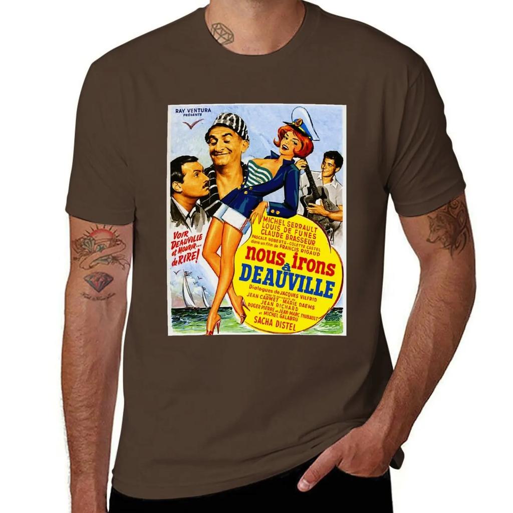 Piękny Model Zabawny Louis Orange De Ciemnoszary Funès Mówiący Muzyka Vintage Retro T-Shirt gładkie topy odzież męska