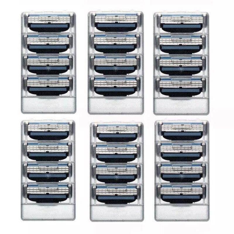 

12 шт./16 шт./24 шт., качественные лезвия для бритвы, совместимые с бритвой Gillettee Mach3, лезвие для бритья для мужчин, уход за лицом 24pcs