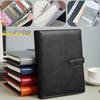 SYOUGO A5 Planner, 6-Ring Leather Organizer, Schedule Book, Notepad Cover with Refills, Card Storage, A5 Business Notebook, Office Supplies, Orange