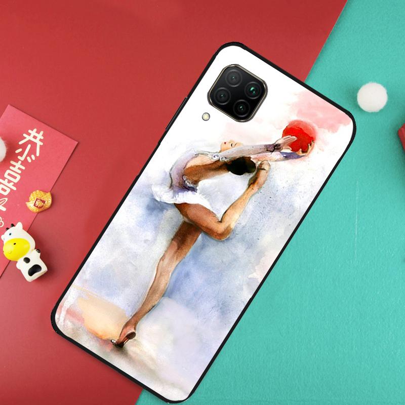 Gymnastics Oil Painting For Huawei Nova 12S 9 10 SE 7i 8i 11i 12i Y60 Y61 Y70 Y72 Y73 Y90 Y91 P20 P30 P40 Lite Case