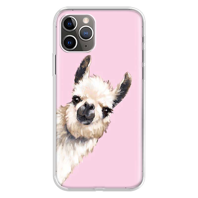 Lama Llama Alpacas For iPhone 17 Air 16 15 14 Plus 13 Mini 12 11 Pro Max Phone Case 16E 7 Print 8 SE Fundas Cover Soft Coque 16