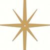 4Pcs Metal Starburst Wall Decoration Retro Mini Mid-Century Starburst Wall Art Sculpture Home Bedroom Living Room Bathroom Wall Decorative Sign