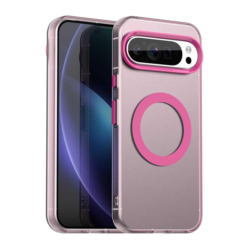 Transparent Case For Google Pixel 9 Pro Case Pixel 8 9 10 Magnetic Adsorption Wireless Charge Cover For Google Pixel 9 Pro Case