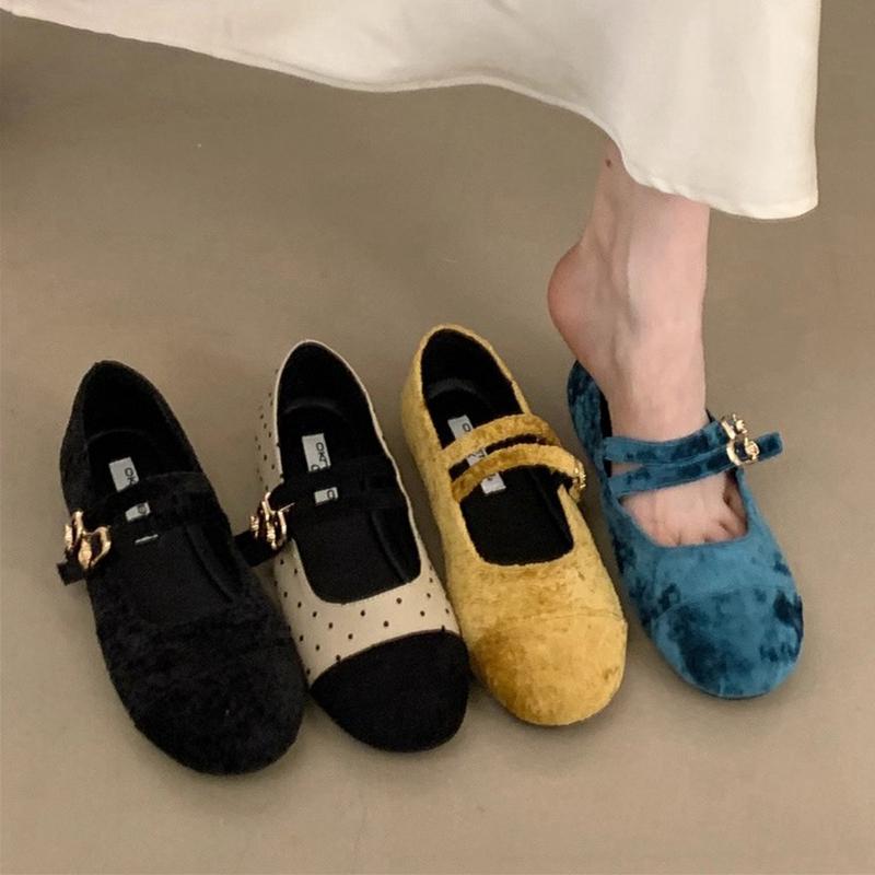 Fashion SUOJIALUN 2025 New Brand Women Flat Shoes Fashion Round Toe Ladies Elegant Mary Jane Shoes Soft Flat Heel Dress Boat Shoes