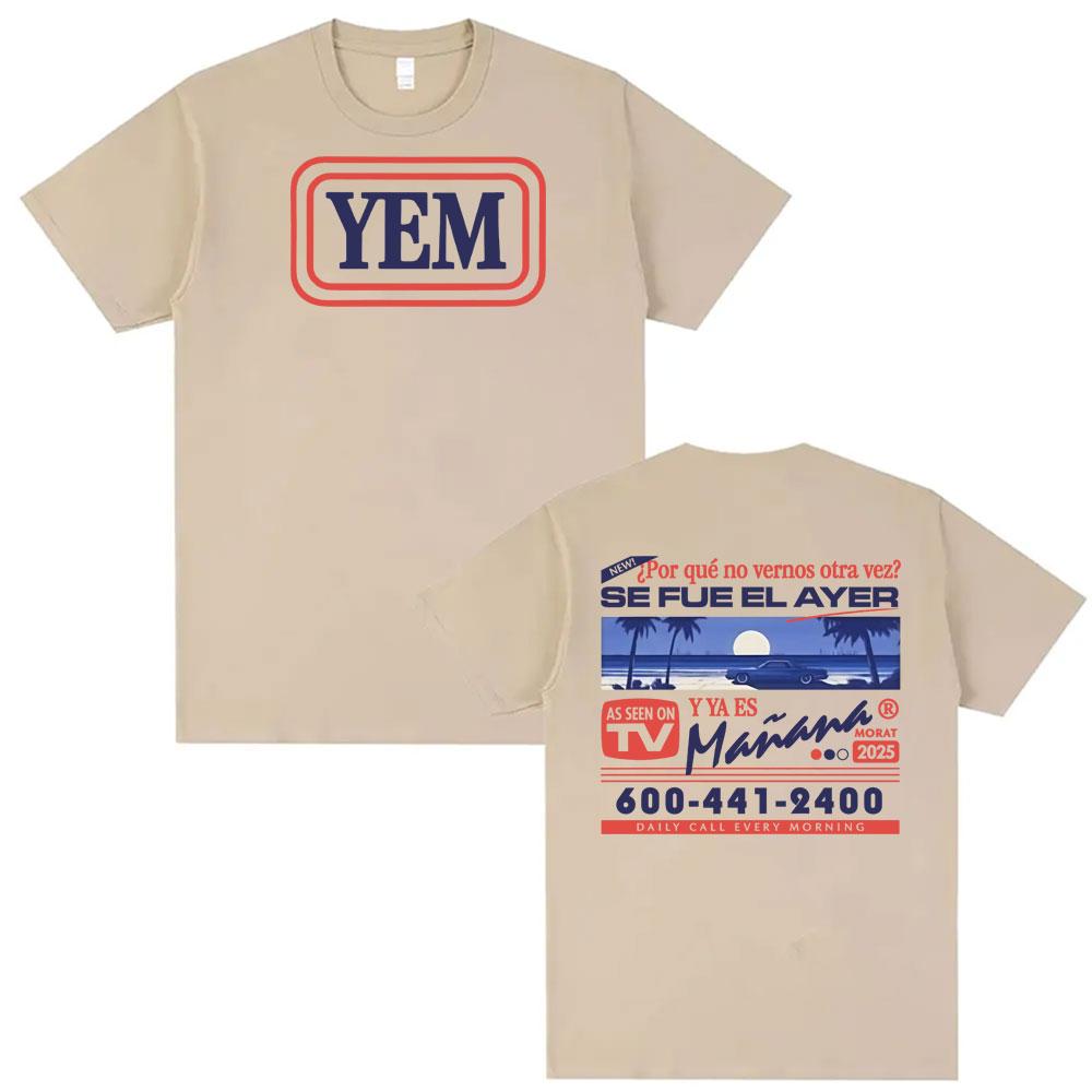 

The Band Morat Asuntos Pendenes Album Yem Logo T-shirt, Men s Retro Hip-hop T-shirt, Summer Print, 100% Pure Cotton T-shirt 4XL