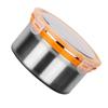 Round Stainless Steel Food Storage Container with Lid Sealed Lockable Multifunction Stainless Steel 