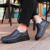 Luxury Leisure Walk Dress Shoe Genuine Leather Men Casual Shoes High Quality  Man Loafers Breathable Formal Men Slip on Flats