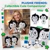 Soft Plush Doll Stuffed Toy with Embroidered Details and Round Glasses Design Suitable for Display and Collecting