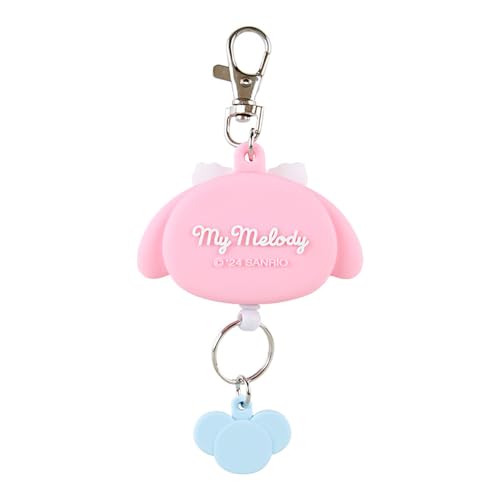 Sanrio Face-shaped Reel Keychain My Melody Key Mascot My Melody-chan My Melody 13.4 X 6.5 X 1.8cm Character 168653
