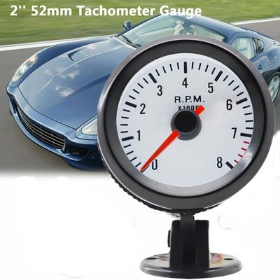 12V Tachometer 1-8 Cylinders Tacho Gauge High Quality Car Tacho Meter