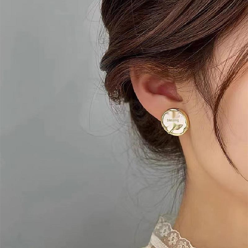 High-End 925 Sterling Silver Rose Stud Earrings: Luxurious Retro Design for Summer 2022