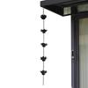 Outdoor Iron Lotus Rain Chains Decorative Flower Shape Gutter Chain Downspout For Home Exterior Garden Yard Landscape