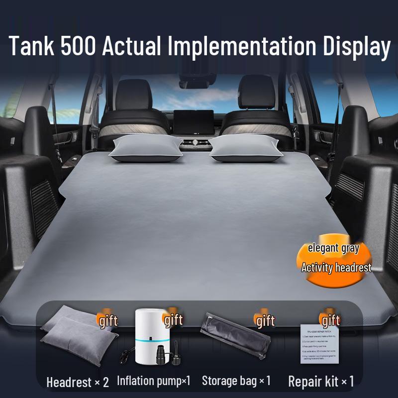 Tank 500 Hi4T Auto-Luftmatratze: Aufblasbare Schlafmatte für Rücksitz & Kofferraum