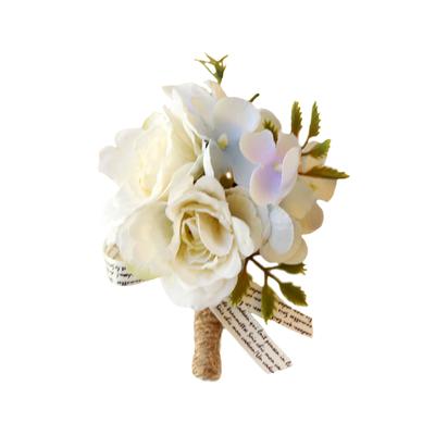 Bräutigam-Ansteckblume Brautjungfern- und Trauzeugen-Korsage Rosen-Ansteckblume