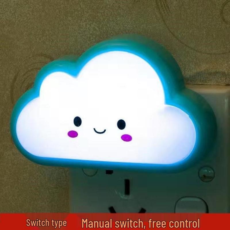 Cartoon LED Night Light with Light Sensor for Baby's Bedroom