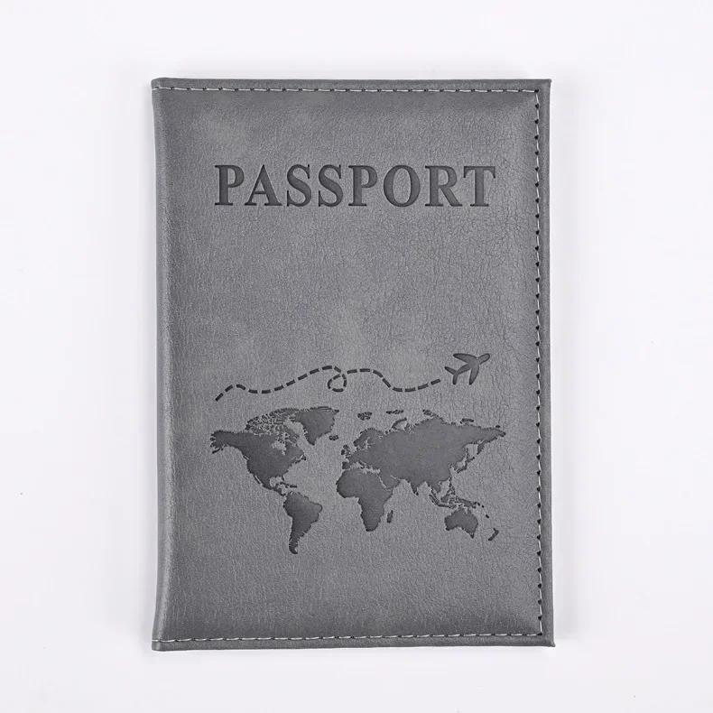 Vintage New Leather Travel Passport Cover Wallet Bag Men Women ID Address Card Holder Portable Travel Accessories