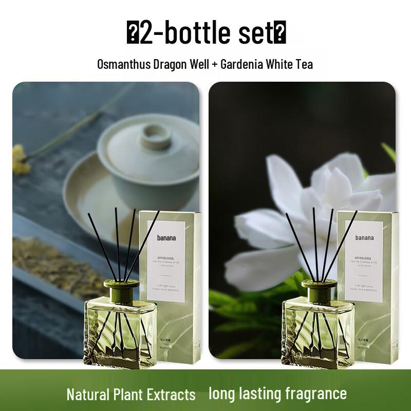Osmanthus Longjing & Gardenia White Tea Flameless Diffuser Set