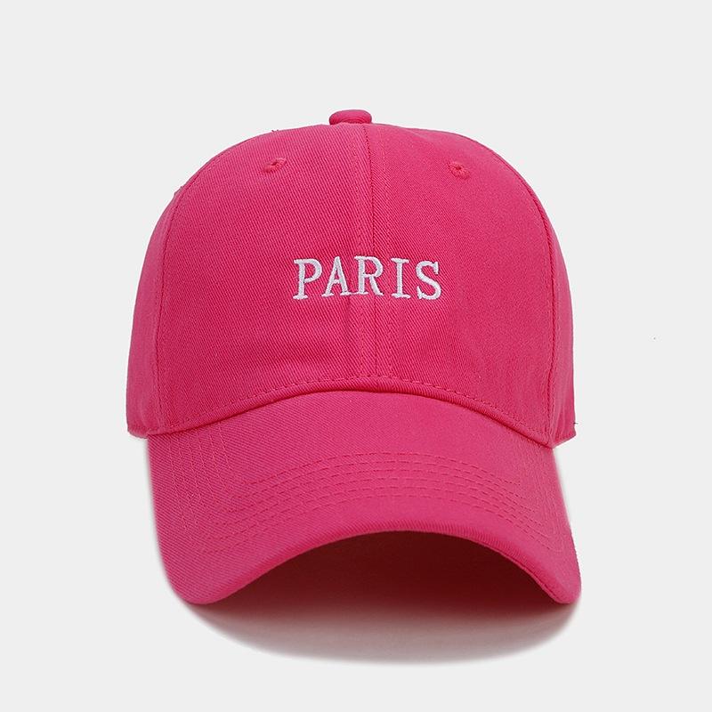 New British Style PARIS Embroidered Baseball Cap for Men and Women, Autumn Fashion Simple Casual Face Small Cap, Trendy