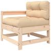 Vidaxl Garden Chairs With Cushions, 2 Pcs, Solid Pine Wood