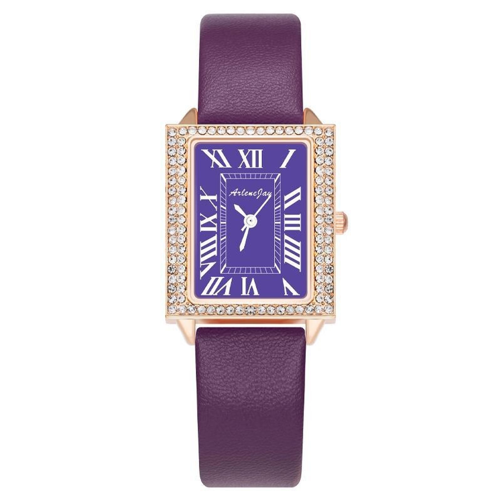 

Women Fashion Leather Watch One Size фиолетовый