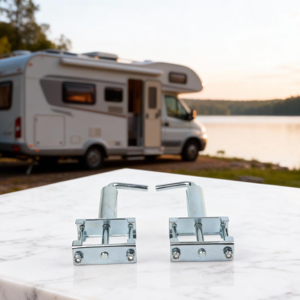 For RV Fifth Wheel Landing Gear Quick Release Pull Pins Heavy Duty Spring Loaded Design Easy Height Adjustment Zinc Finish