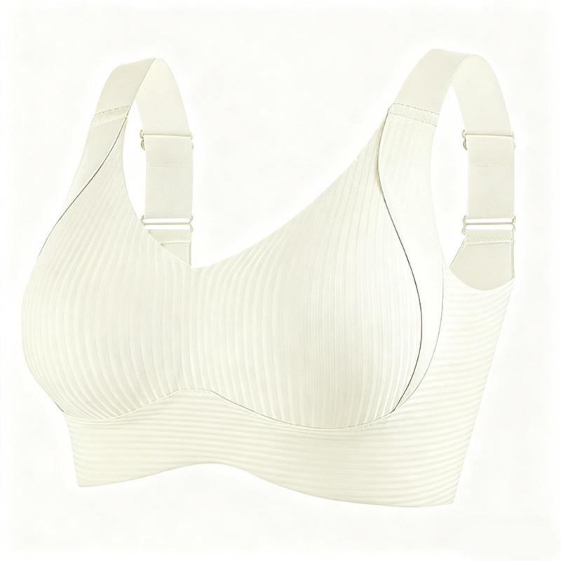 Women's Plus Size Full Coverage Bra - Minimizes Large Busts, Provides Strong Support, Ribbed Surface, Full-coverage Removable Pads, Lingerie
