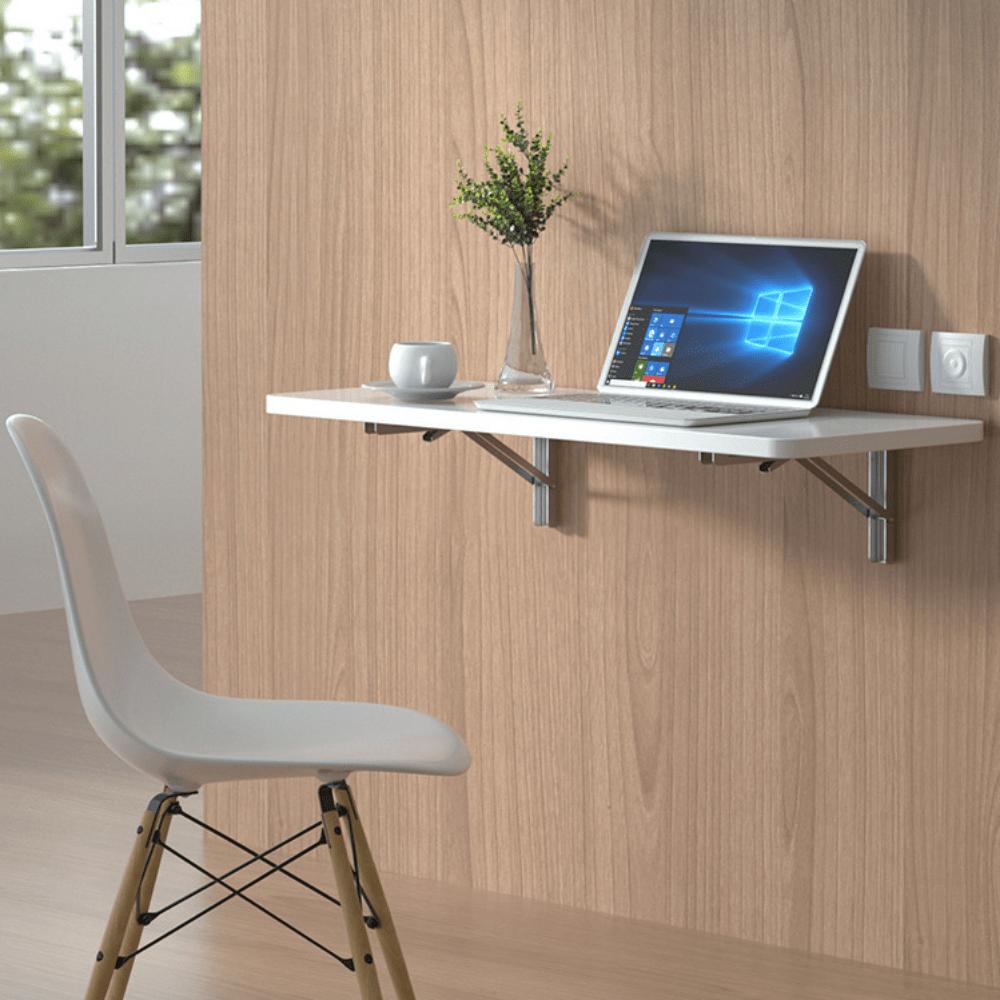 2pcs Sturdy Steel Folding Shelf Brackets Wall-Mounted Design for Workbench Table, Table Shelves Angle Bracket Home Hardware