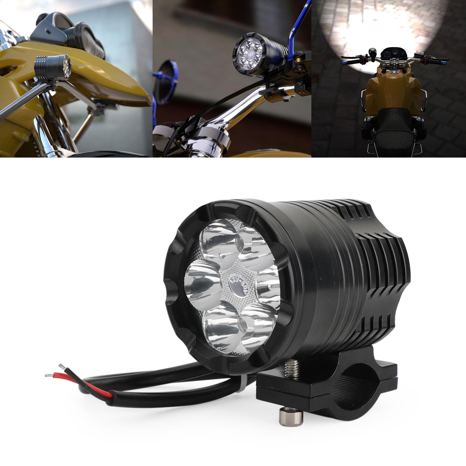 Areyourshop 12V-80V DC 1800LM 6X LED MTB Motorcycle Light Bike Front Headlight