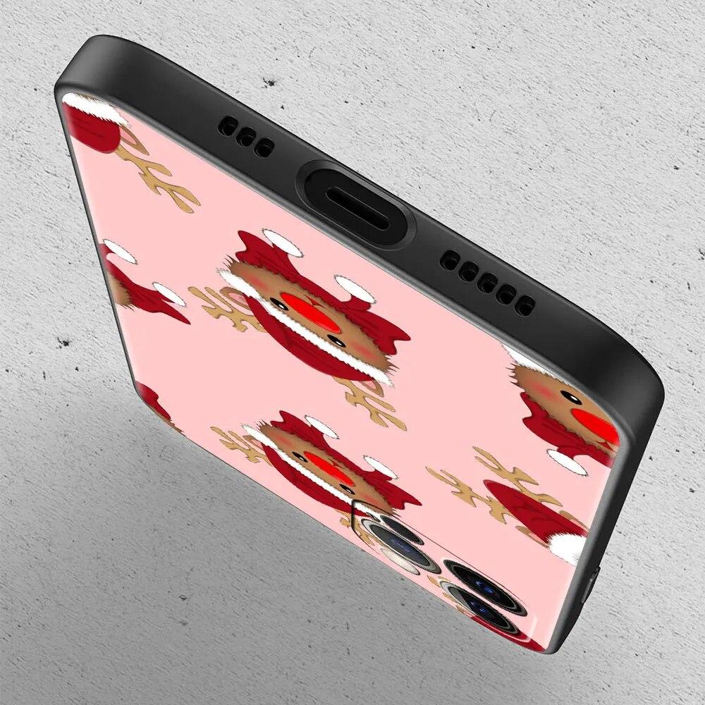 Cartoon Christmas Phone Case For iPhone Samsung Galaxy Redmi Xiaomi Oppo OnePlus Note S A 7 8 9 10 11 12 13 14 20 21 22 23 53 54 Pro Max Plus Ultra