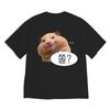 Cute Fluffy Hamster Meme Tshirt Unisex Unisex Summer Streetwear Casual Slogan Short Sleeve Tops