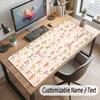 Abstract Personalized Theme Customized Mouse Pad Personalized Print Name Text Desk Mat For Home Office Table Decor