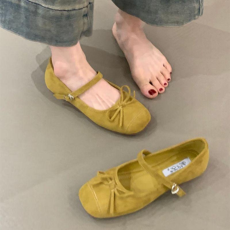 Women's French Mary Jane Ballet Flats - Spring 2025 Style with Inner Height Increase