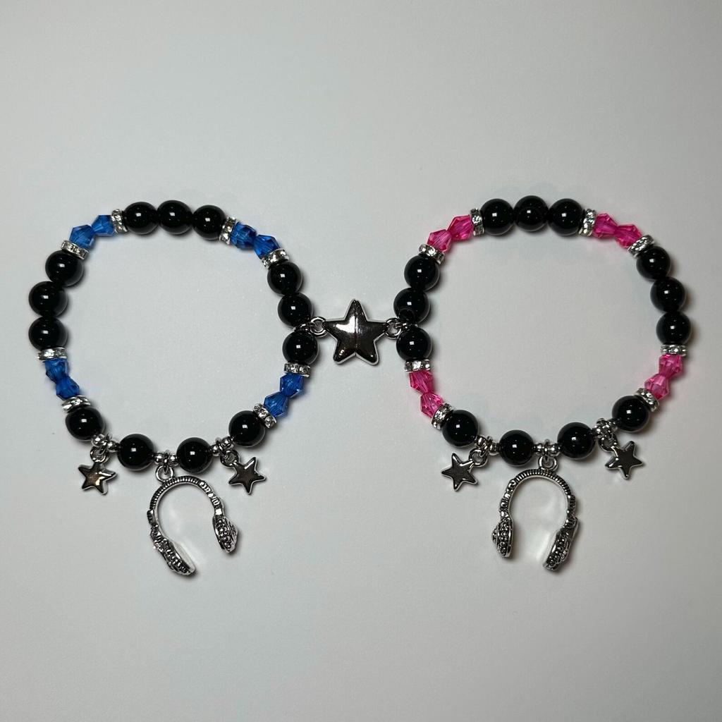 TV Girls Matching Bracelets | Couples Rock | Gifts for Her/Him | Handmade