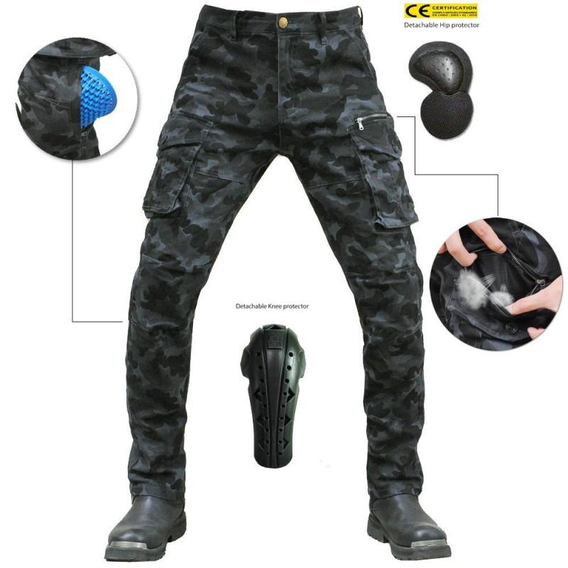 Mens Motorcycle Riding Pants With Multi