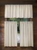 Solid Window Valance Modern Polyester Beige Curtain For Home Japanese Rod Pocket For Living Room Bedroom Kitchen