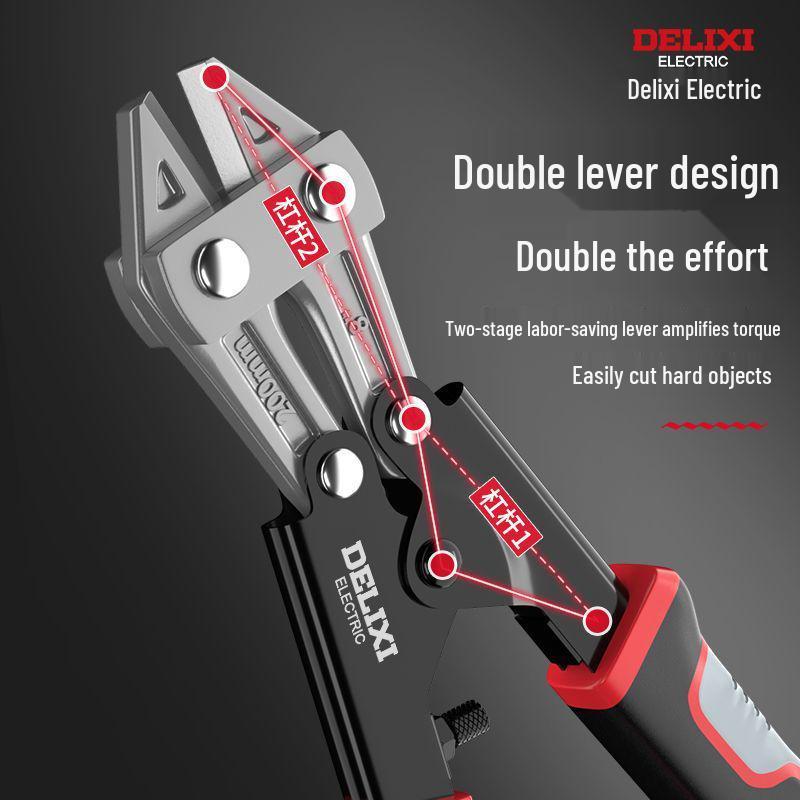 Multifunctional High-Leverage Wire, Rebar & Iron Cutters with Labor-Saving Scissors and Pliers