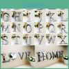 Chic 4 Letters Love Home Furniture Mirror Tiles Self-adhesive Wall Sticker Decor